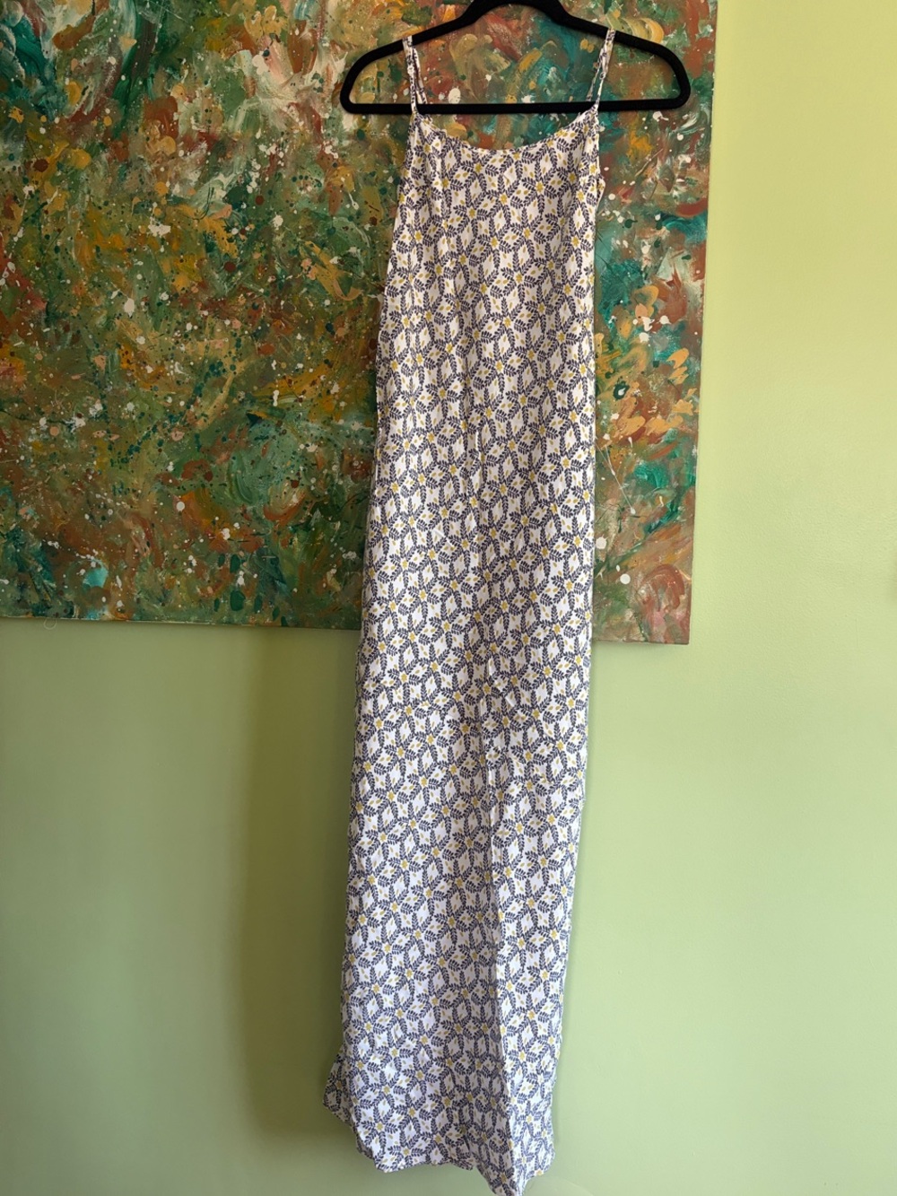 Eloise (Anthropologie) 100% Silk spaghetti strap maxi dress!